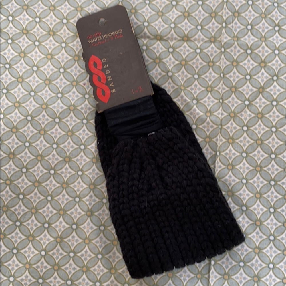 Banded Knit Winter Headband